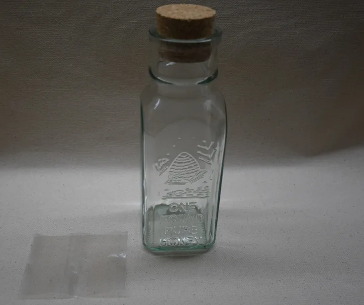 1 Pound Honey Muth Jars New Replicas with Corks and Heat Shrinks (12 Pack)