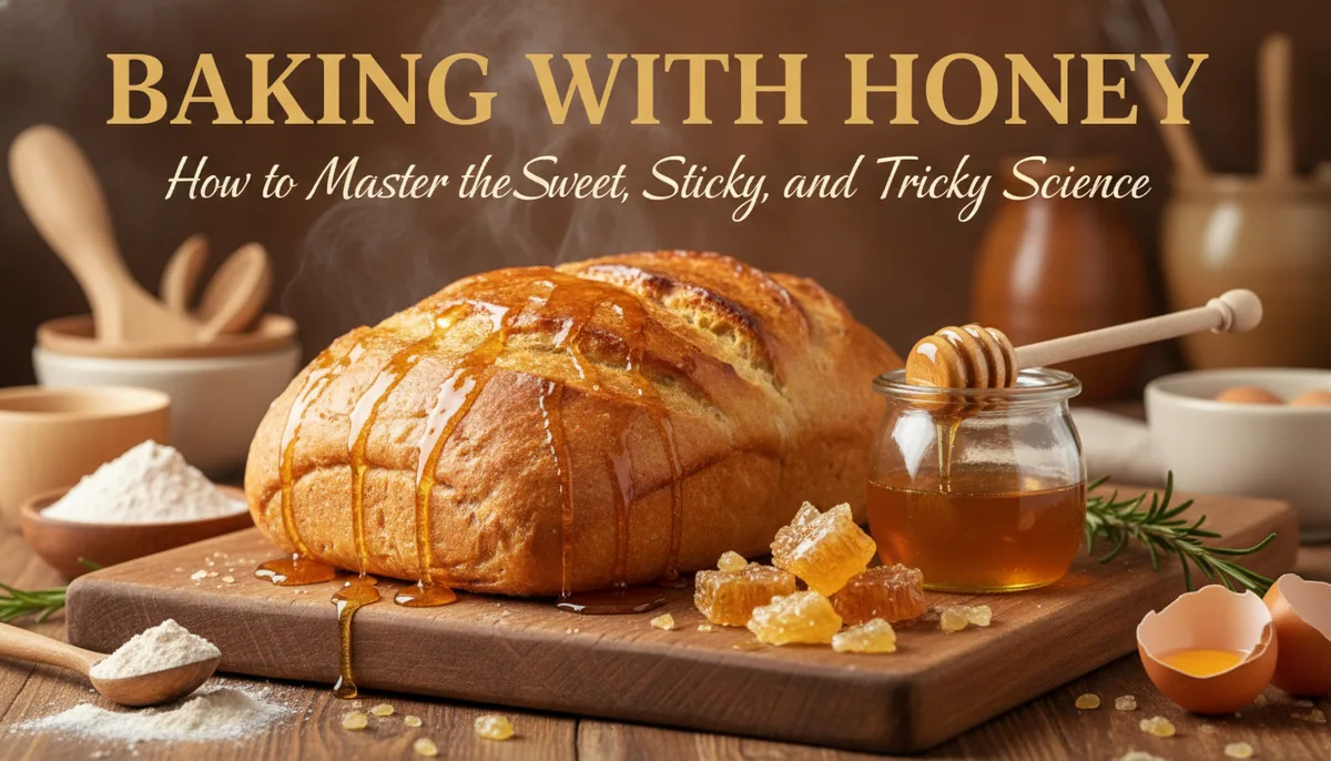 Baking with Honey: How to Master the Sweet, Sticky, and Tricky Science visual summary