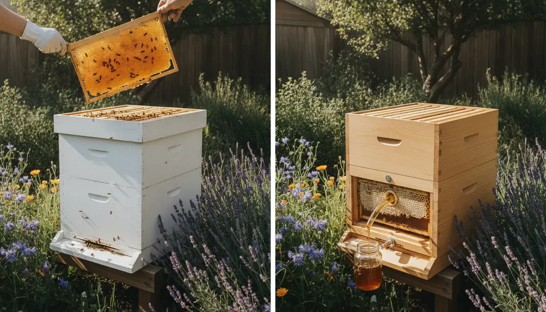 Langstroth vs. Flow Hive: Which is Right for You? visual summary