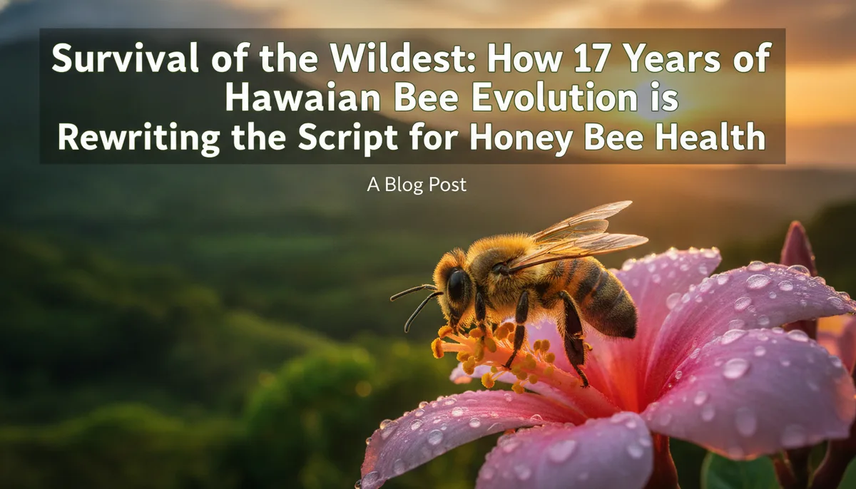 Survival of the Wildest: How 17 Years of Hawaiian Bee Evolution is Rewriting the Script for Honey Bee Health visual summary