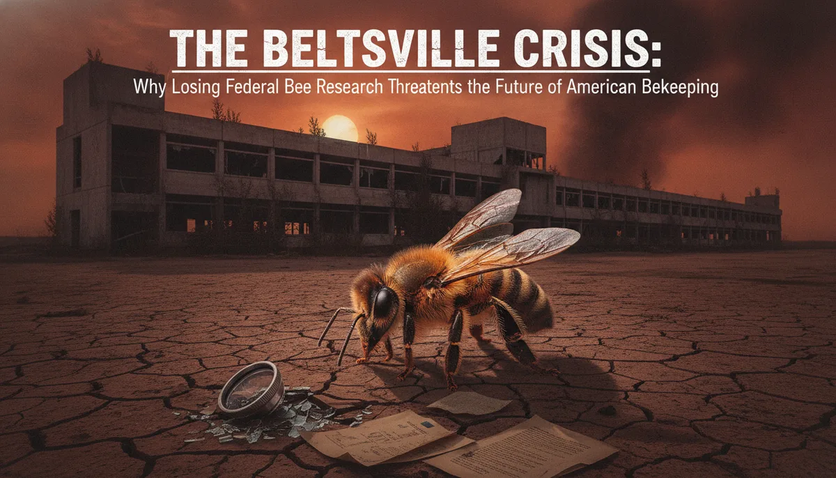 The Beltsville Crisis: Why Losing Federal Bee Research Threatens the Future of American Beekeeping visual summary