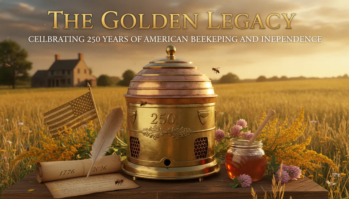 The Golden Legacy: Celebrating 250 Years of American Beekeeping and Independence visual summary