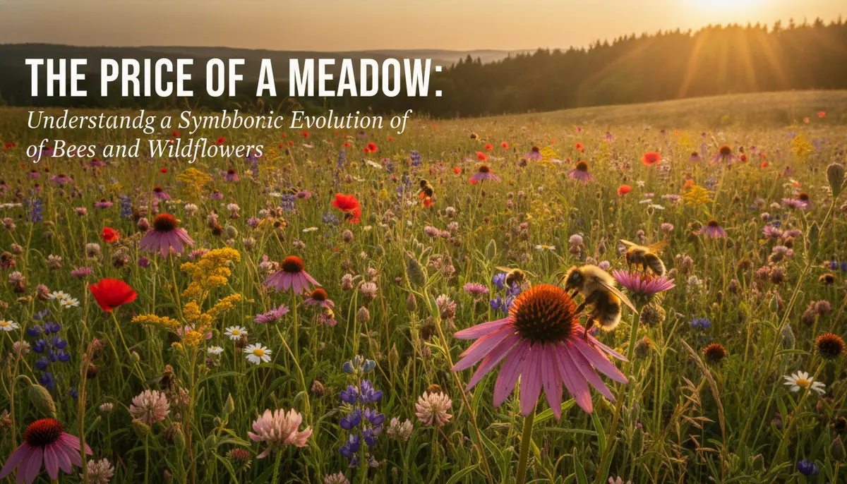 The Price of a Meadow: Understanding the Symbiotic Evolution of Bees and Wildflowers visual summary
