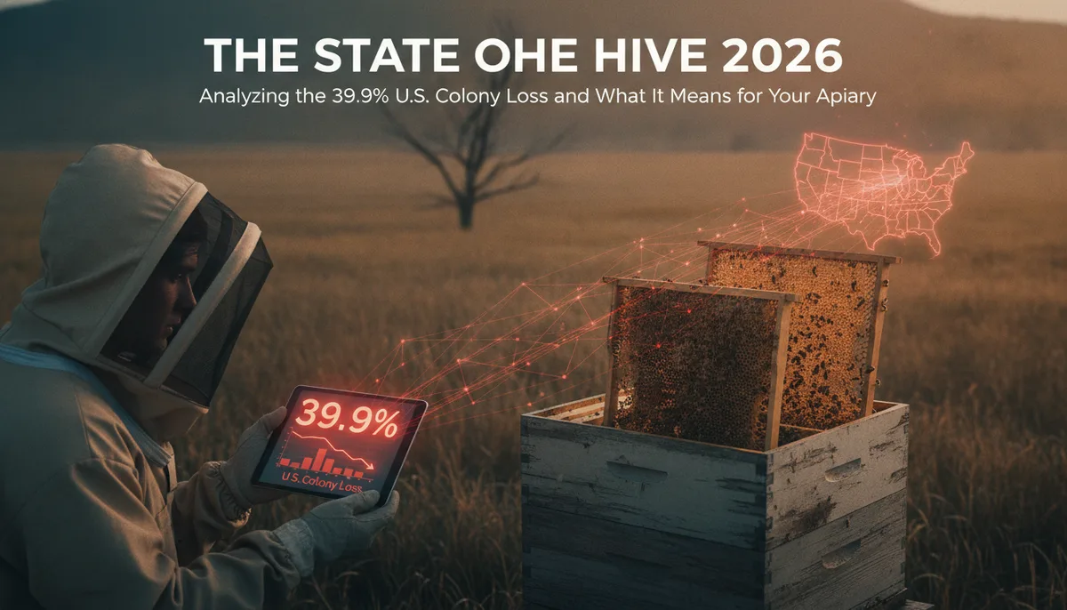 The State of the Hive 2026: Analyzing the 39.9% U.S. Colony Loss and What It Means for Your Apiary visual summary