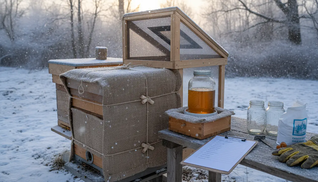 Winterizing Your Hive: A Checklist for Success visual summary